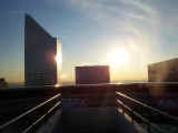 Sunrise from atop Park Avenue Plaza.