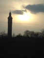 The Highbridge Water Tower, captured from the Major Deegan Expressway.